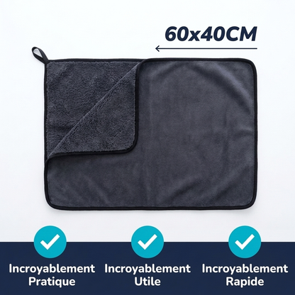 Lumpinioo - Chiffon de nettoyage pour fenêtres et portes vitrées (60 × 40 cm)