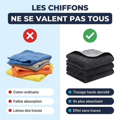 Lumpinioo - Chiffon de nettoyage pour fenêtres et portes vitrées (60 × 40 cm)