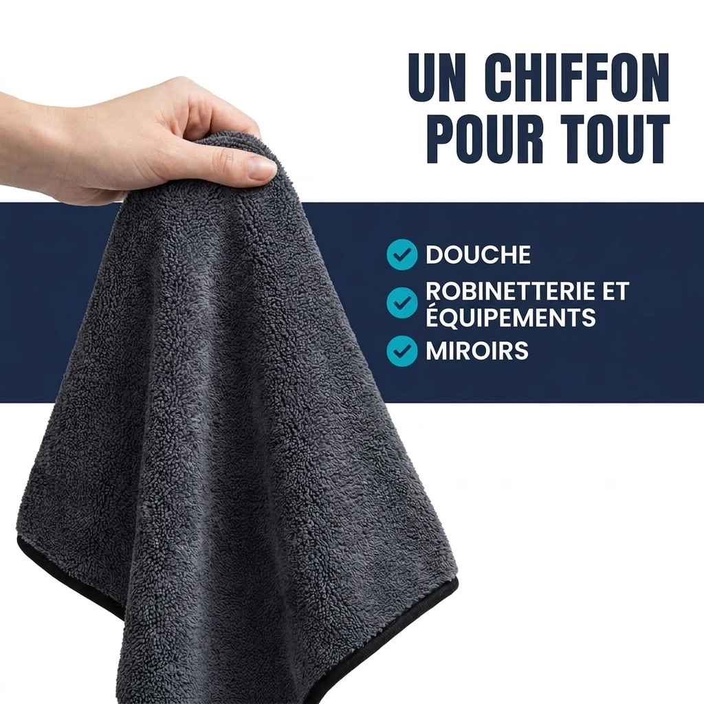 Lumpinioo - Chiffon de nettoyage pour fenêtres et portes vitrées (60 × 40 cm)